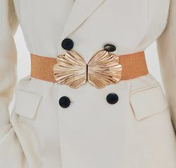 Zinc Alloy Buckle Elastic Belt