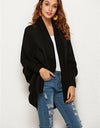 Open Front Batwing Sleeve Cardigan