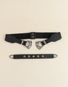 Double Buckle PU Leather Belt