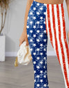 Star & Stripes High Waist Bootcut Pants