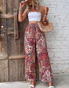 Printed Wide Leg Pants