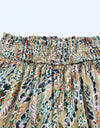 Printed Smocked Waist Wide Leg Pants