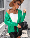 Open Front Long Sleeve Cardigan