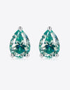 2 Carat Moissanite Teardrop Earrings