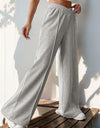 Elastic Waist Wide Leg Pants