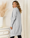 Long Sleeve Open Front Longline Cardigan