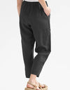 Pocketed Elastic Waist Pants