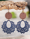 Geometric Cutout Dangle Earrings