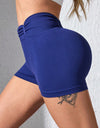 Ruched High Waist Active Shorts