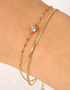 Icing on the Cake Rhinestone Double-Layered Bracelet