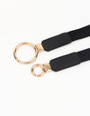 Double Ring Buckle Elastic PU Belt