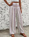 Printed Wide Leg Pants