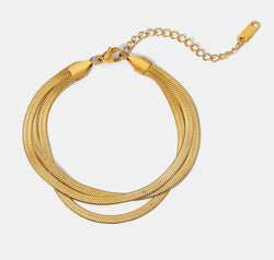 Triple-Layered Snake Chain Bracelet