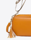 PU Leather Tassel Crossbody Bag