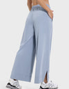 Slit Wide Leg Active Pants