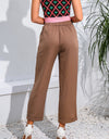 Cropped Straight Leg Pants