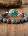 Natural Stone Beaded Bracelet