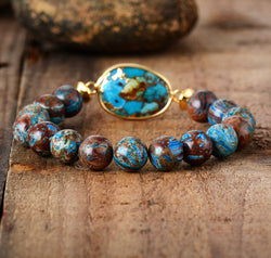 Natural Stone Beaded Bracelet