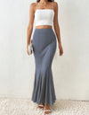 Plain Maxi Mermaid Skirt