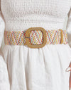 Contrast Square Buckle Belt