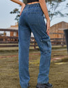 High Waist Cargo Jeans