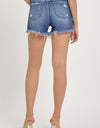 RISEN High Waist Ripped Denim Shorts