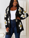 Floral Button Down Longline Cardigan