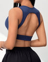 Backless Scoop Neck Active Bra