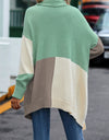 Color Block Long Sleeve Cardigan