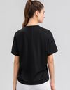 Round Neck Short Sleeve Active Top