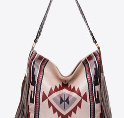 Geometric Canvas Tote Bag