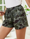 Printed Elastic Waist Shorts