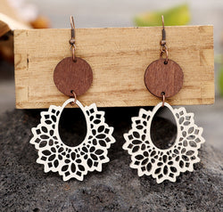 Geometric Cutout Dangle Earrings