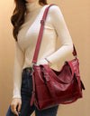 PU Leather Medium Handbag