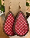 PU Teardrop Earrings