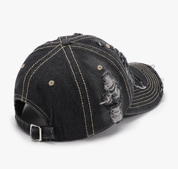 Distressed Adjustable Cotton Baseball Cap