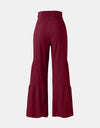 Tied Ruched Wide Leg Pants