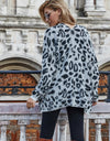 Leopard Longline Cardigan with Pockets