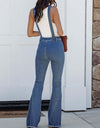 Raw Hem Denim Overall