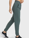 Elastic Waist Yoga Joggers with Pockets