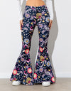 Floral High Waist Flare Leg Pants