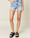 Judy Blue Full Size High Waist Rolled Denim Shorts