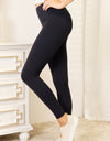 Double Take Wide Waistband Sports Leggings