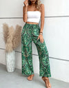 Printed Wide Leg Pants