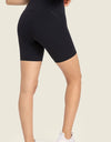 Seamless High-Rise Wide Waistband Biker Shorts