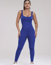 Wide Strap Sleeveless Active Jumpsuit