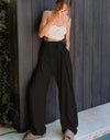 Tied High Waist Wide Leg Pants