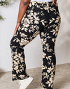 Heimish Full Size High Waist Floral Flare Pants