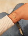 Crown Shape 18K Gold-Plated Bead Bracelet