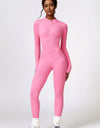 Half Zip Long Sleeve Active Jumpsuit